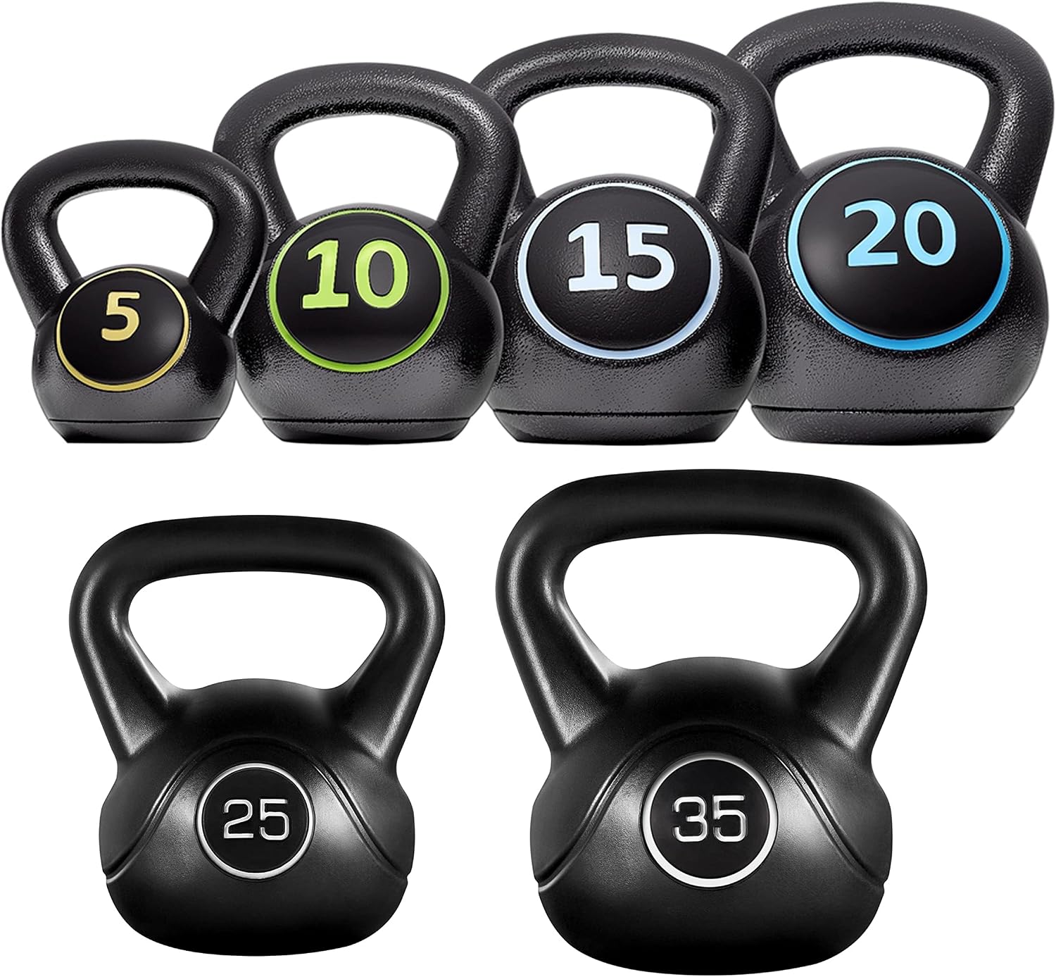 Kettlebell - Set de pesas tipo kettlebell para