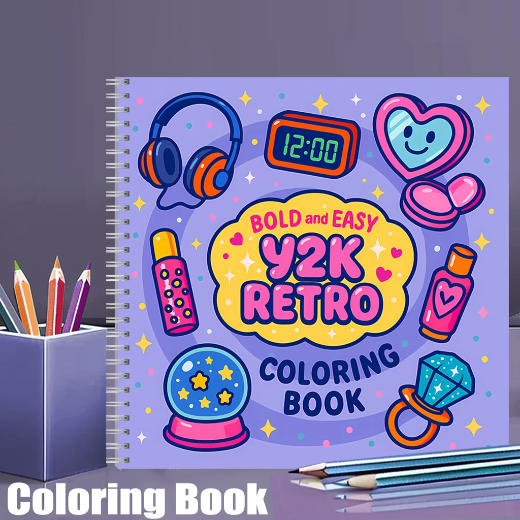 Libro de Colorear Retro Fácil  - Chalk Bag reseña y precio