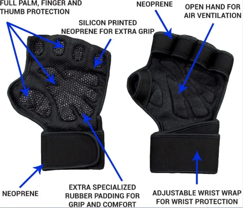 Guantes de fitness de medio de - Weightlifting Gloves reseña y precio