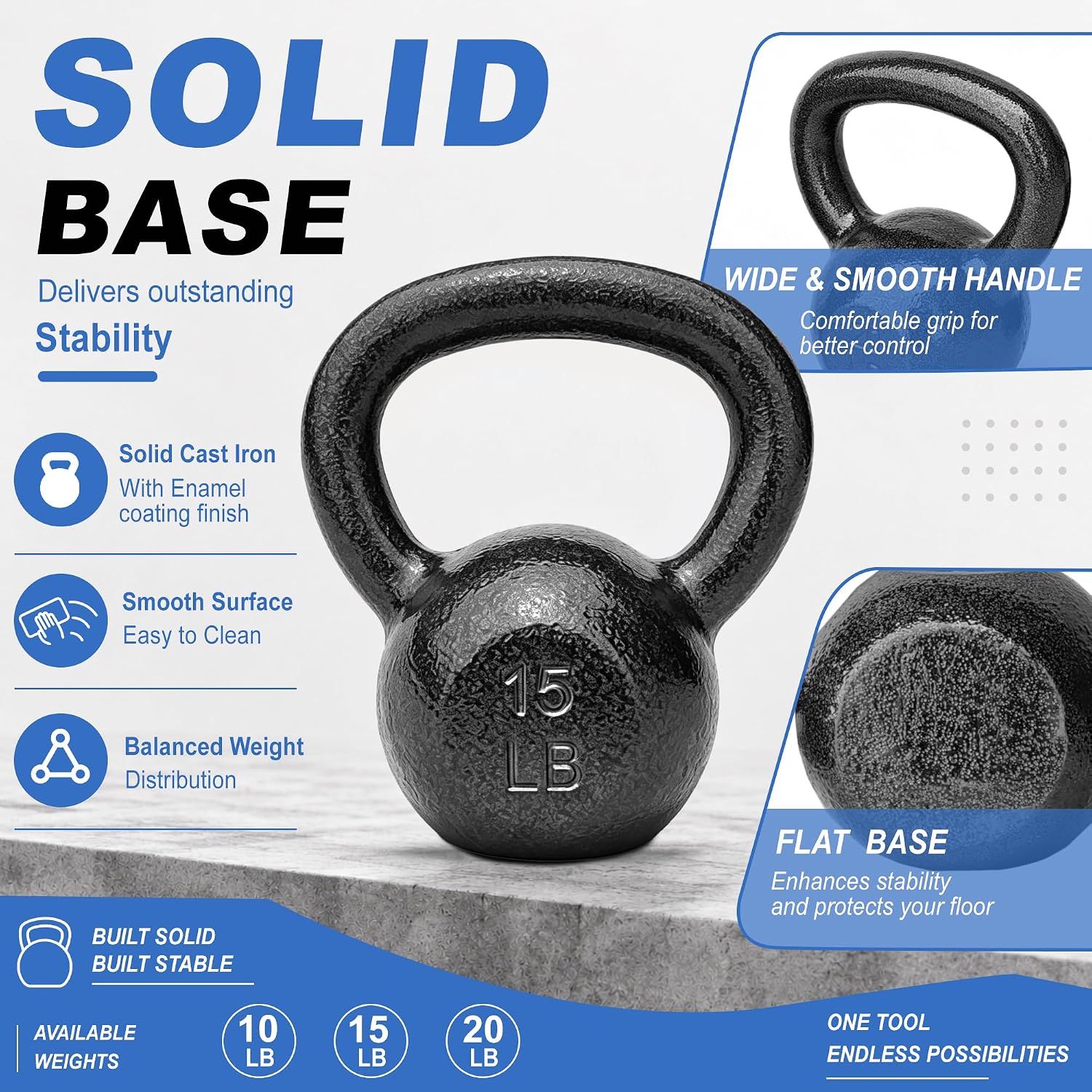 Pesas Rusas de Hierro Fundido  - Kettlebell reseña y precio