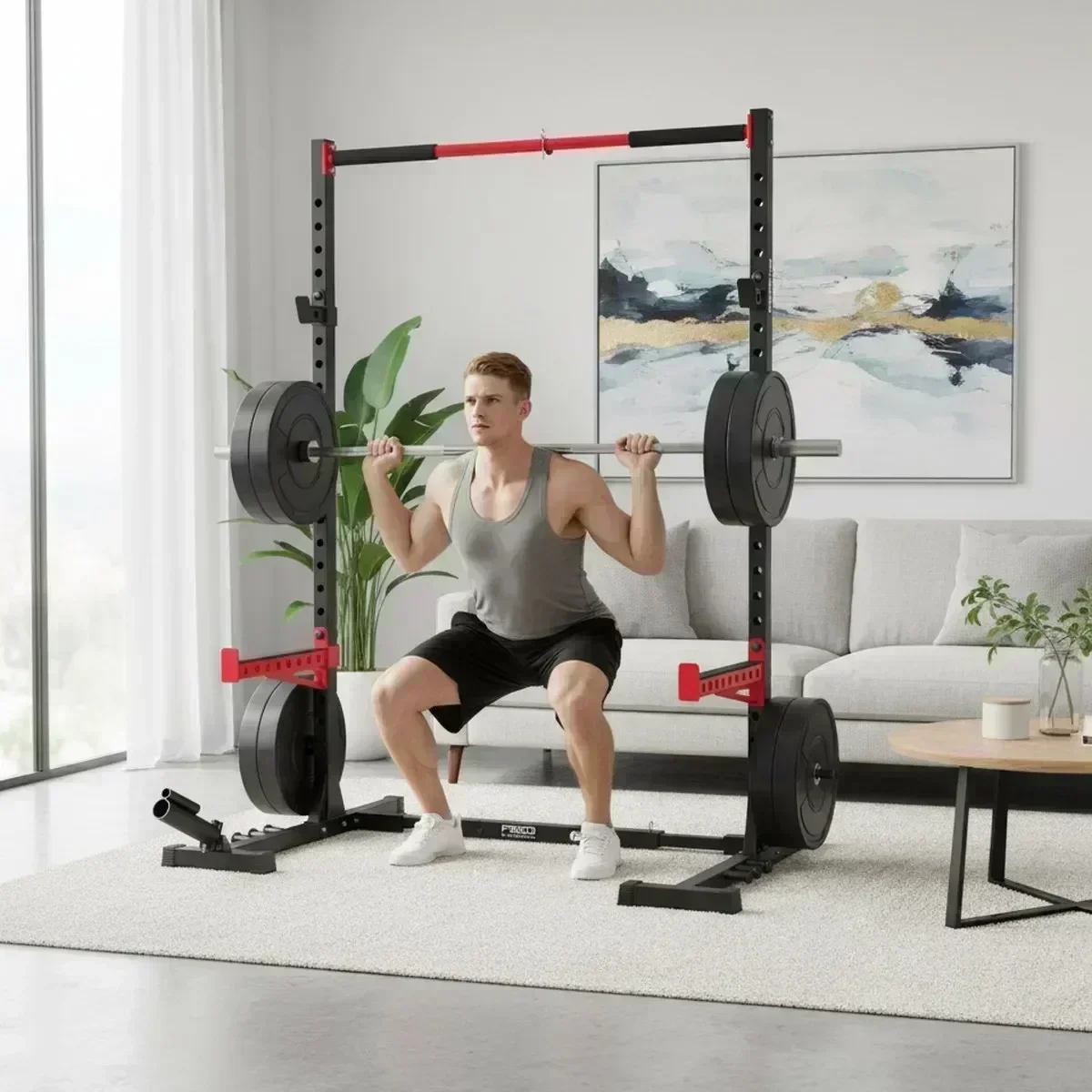 Rack de Sentadillas Ajustable  - Pull Up Bar reseña y precio