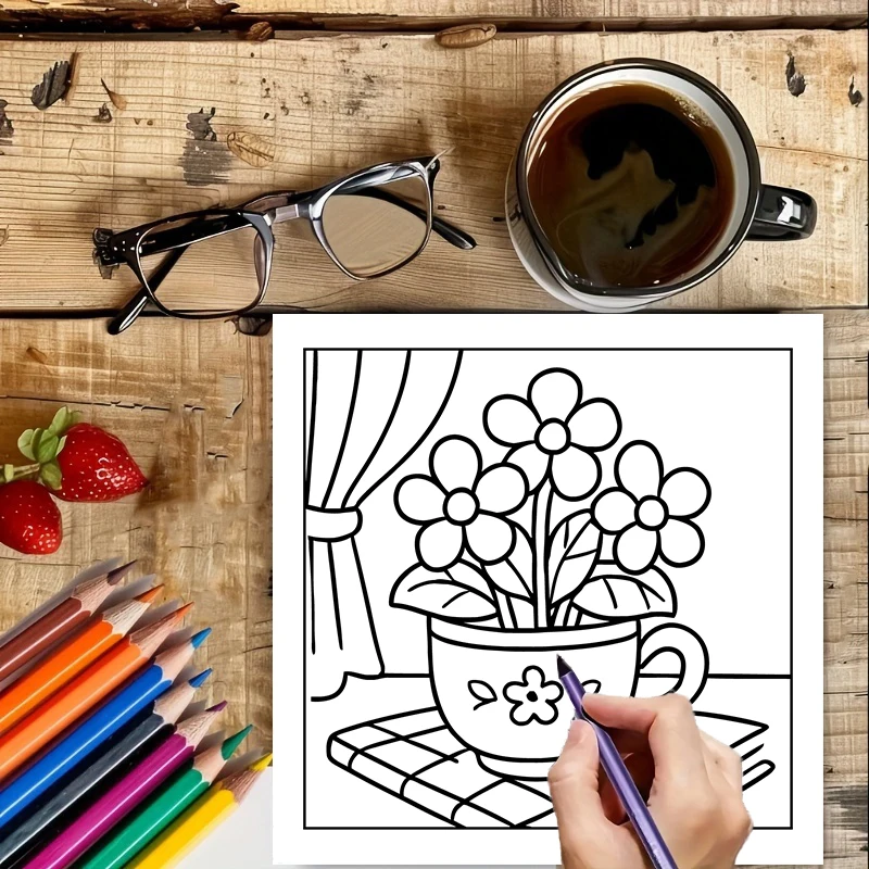 Libro de Colorear de Flores Fá - Chalk Bag reseña y precio